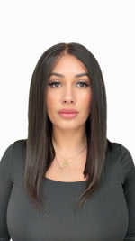 Raw Hair Wig RAVEN – 13x6 HD Lace | 12" | 150% Dichte | Dunkelbraun| Glatt (Straight)